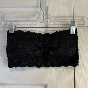 🩷 Wish & Whim Black Lace Tube Top / Bandeau Top / Bra - Small